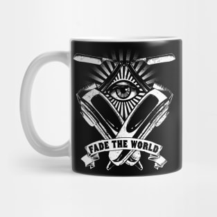 Fade the World Hairdresser Logo Mug